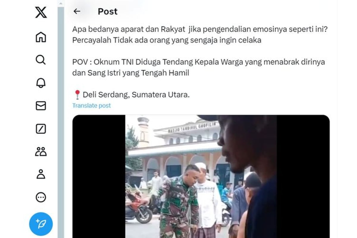 Viral, Oknum TNI Tendang Warga di Deli Serdang, Ini Penjelasannya