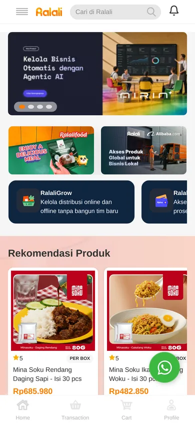 Ralali.com — tampilan mobile situs live